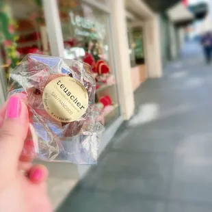 Small bag of truffles and a few dark chocolate bars (not shown).