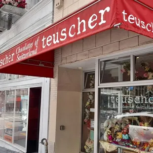 the front of the store