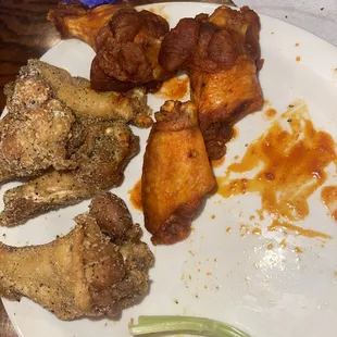 Dry &quot;wet&quot; Buffalo wings