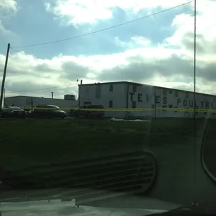 a large white building