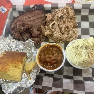 2 Meat Platter (brisket &amp; chicken)