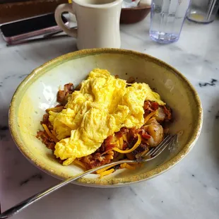 Cheddar and bacon bowl