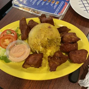 Mofongo and pork