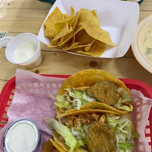 Tacos and baked potato soup
