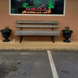 outside
