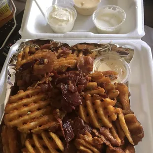 food, waffles