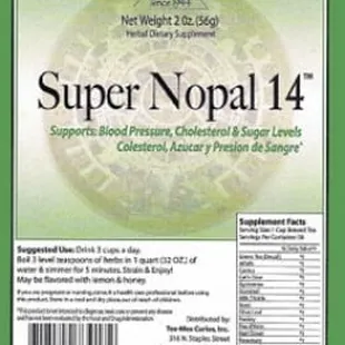 14 invigorating herbs and your body will thank you.  An herbal formula that supports cholesterol, sugar, blood pressure, bones