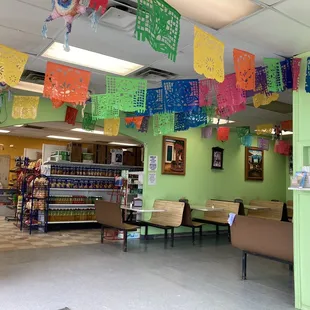 Interior view from front-corner seat