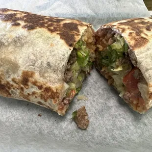 Steak burrito