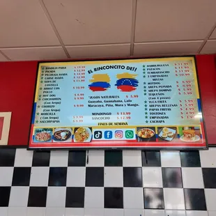 New menu board. Come check out the good food