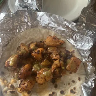 Papa con chorizo I rate it a 8 out of ten.