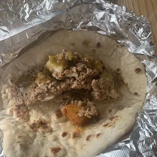 Picadillo con papas I rate it a good 6 out of ten