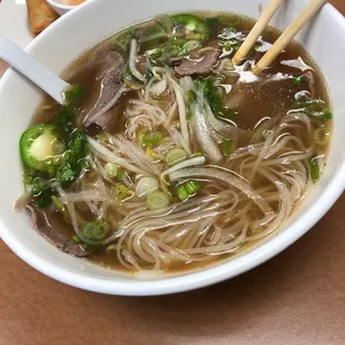 Steak pho. Really good broth
