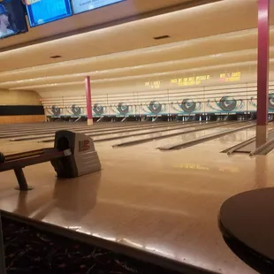 a bowling alley