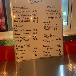 The Chicken Parm sandwich and Potstickers were fantastic