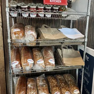 Home baked breads and homemade jams