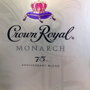 Crown royal monarch 75 years special edition