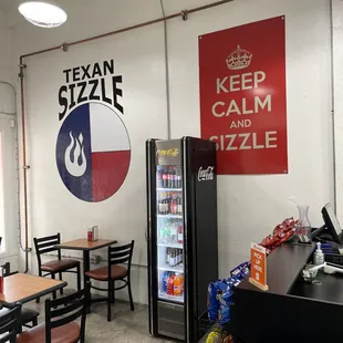 the inside of a restaurant