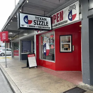 the front of a restaurant