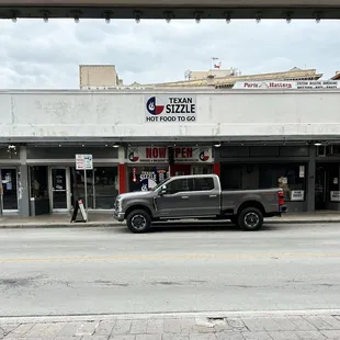 Outside, directly across from St. Anthony Hotel