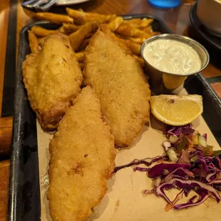 Fish and chips was decent