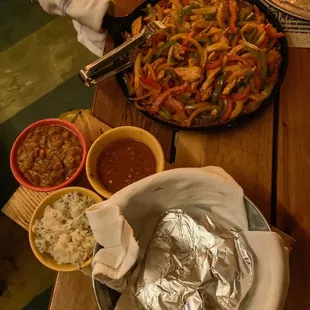 Chicken fajitas