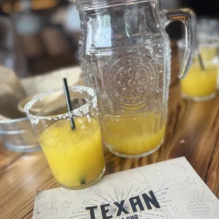 Mango margarita pitcher