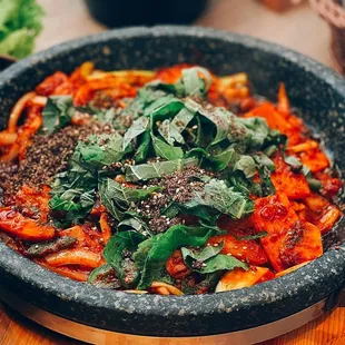 Stir fried gopchang(beef small intestines)