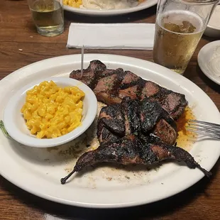 Don&apos;t let the char fool you because this has had to been the best quail I&apos;ve ever had.