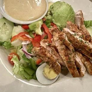 Grilled Chicken Avocado Salad.