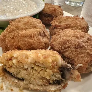 Seafood Stuffed Mushrooms