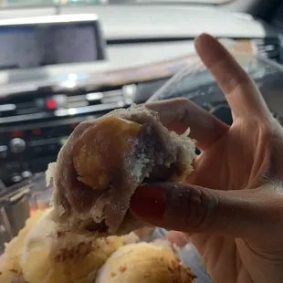 Salted egg taro cake