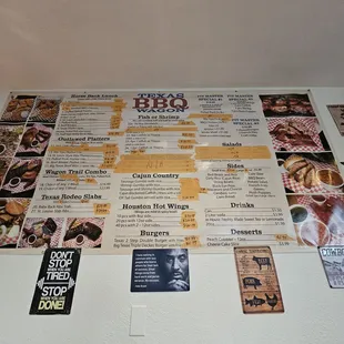 Good sized menu. Lots of sides.