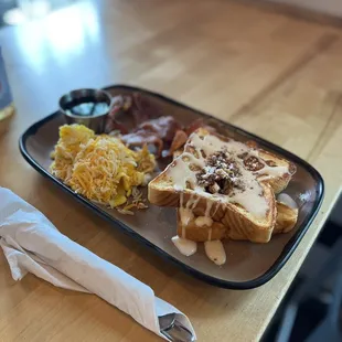 French Toast With Pecan Toppings