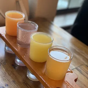 Mimosa flight do t get strawberry lemonade gross