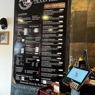 Menu board- with some decor