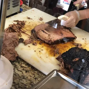 Brisket being ruined further
