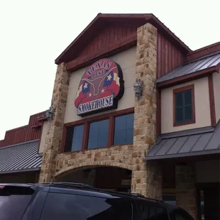 the front of the restaurant