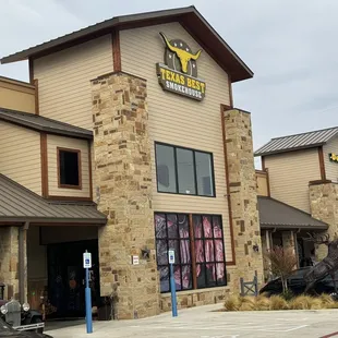 Front view of Texas sized gas station