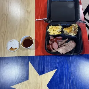The cowboy on a Texas table