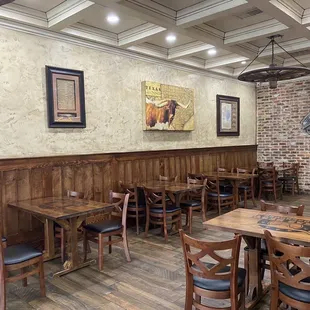 Dining area. Most of the tables were slightly dirty though.