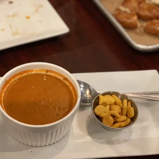Tomato bisque soup, made from scratch
