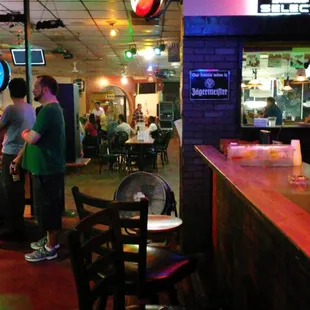 Saturday night view from the martini bar