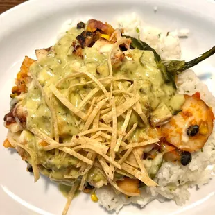 Stuffed Poblano Pepper