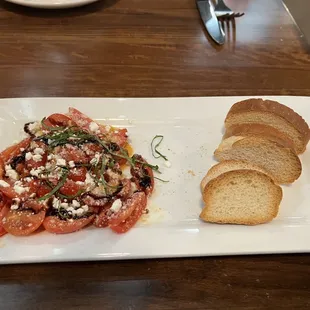 Grape Tomato - Bruschetta with Goat Cheese Unbelievable!