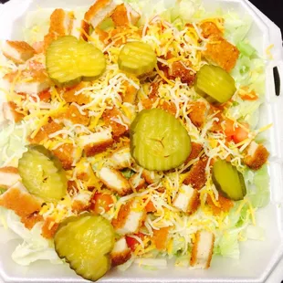 A large chicken salad