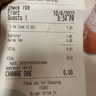 What they actually charged