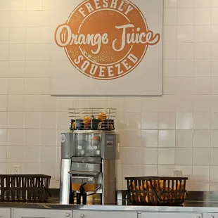 Orange juice squeezed fresh