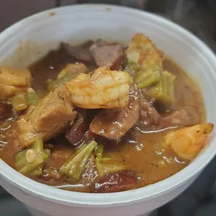 Chicken, Sausage and Shrimp Gumbo