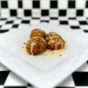 Boudin Balls with Queso Blanco Cheese